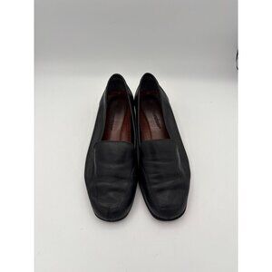 Naturalizer Womens Black Leather Loafers Size 7